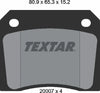 Textar Brake Pads Set Brake Pads Full Set Of 4 Rear 2000702 thumbnail