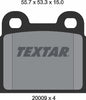 Textar Brake Pads Full Set Of 4 Front Rear 2000906 thumbnail