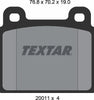 Textar Brake Pads Full Set Of 4 Front 2001104 - OEM Quality Replacement thumbnail