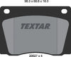 Textar Brake Pads Full Set Of 4 Front 2002701 thumbnail
