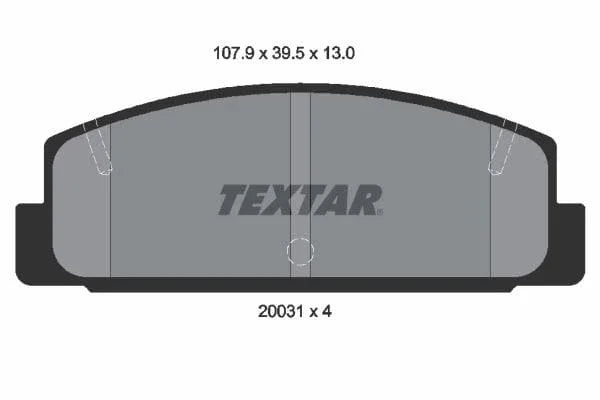Textar Brake Pads Set Brake Pads Full Set Of 4 Rear 2003101 - image 4