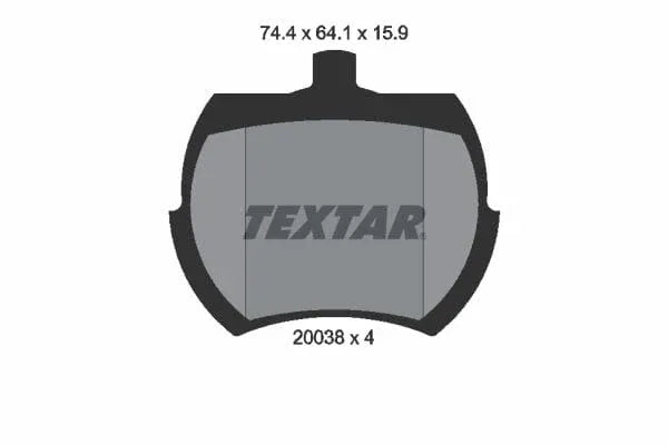 Textar Brake Pads Full Set Of 4 Front 2003801 - image 4