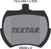 Textar Brake Pads Full Set Of 4 Front 2003801 thumbnail