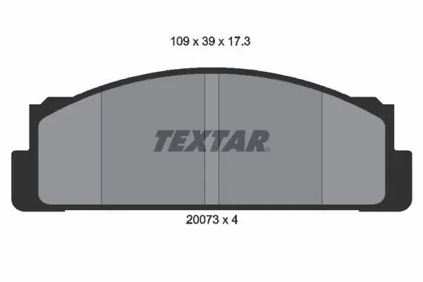 Textar Brake Pads Full Set Of 4 Front 2007304 - OEM Quality Replacement - image 4