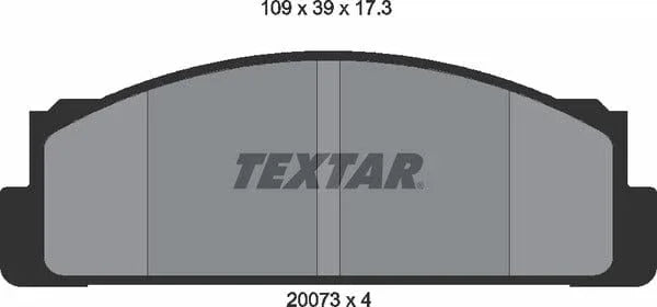 Textar Brake Pads Full Set Of 4 Front 2007304 - OEM Quality Replacement - image 5
