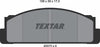 Textar Brake Pads Full Set Of 4 Front 2007304 - OEM Quality Replacement thumbnail