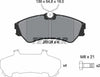 Textar Brake Pads Full Set Of 4 Front With Brake Caliper Screws 2012401 thumbnail