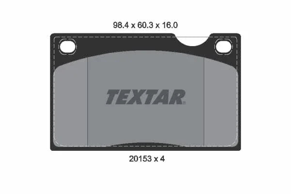Textar Brake Pads Full Set Of 4 Front 2015302 - image 4