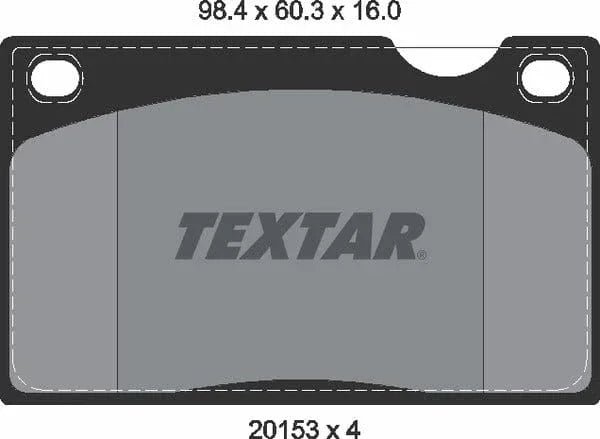 Textar Brake Pads Full Set Of 4 Front 2015302 - image 5