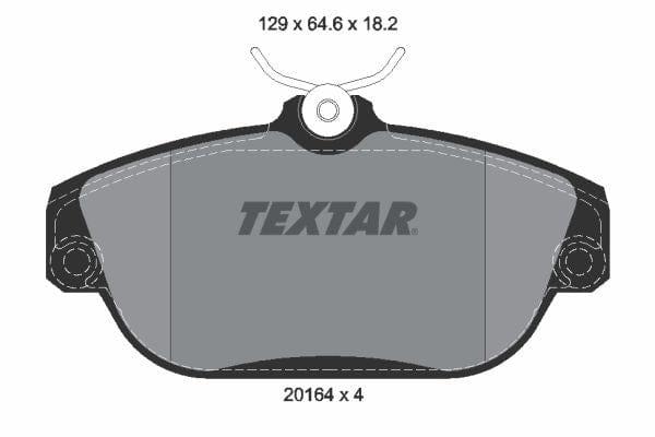 Textar Brake Pads Full Set Of 4 Front 2016402 - OEM Quality Replacement - image 4