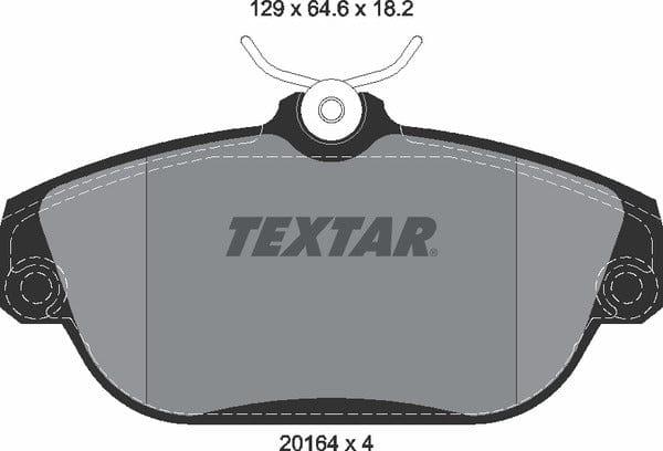 Textar Brake Pads Full Set Of 4 Front 2016402 - OEM Quality Replacement - image 5