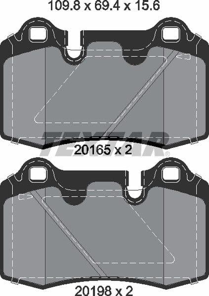 Textar Brake Pads Set Brake Pads Full Set Of 4 Rear 2016501 - OEM Quality Replacement - image 5
