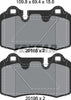 Textar Brake Pads Set Brake Pads Full Set Of 4 Rear 2016501 - OEM Quality Replacement thumbnail