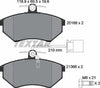 Textar Brake Pads Full Set Of 4 Front With Brake Caliper Screws 2016805 thumbnail