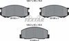 Textar Brake Pads Full Set Of 4 Front 2018201 thumbnail