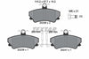 Textar Brake Pads Full Set Of 4 Front With Brake Caliper Screws 2023602 thumbnail