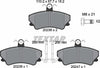 Textar Brake Pads Full Set Of 4 Front With Brake Caliper Screws 2023602 thumbnail