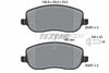 Textar Brake Pads Full Set Of 4 Front With Brake Caliper Screws 2026101 - OEM Quality Replacement thumbnail