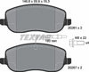 Textar Brake Pads Full Set Of 4 Front With Brake Caliper Screws 2026101 - OEM Quality Replacement thumbnail