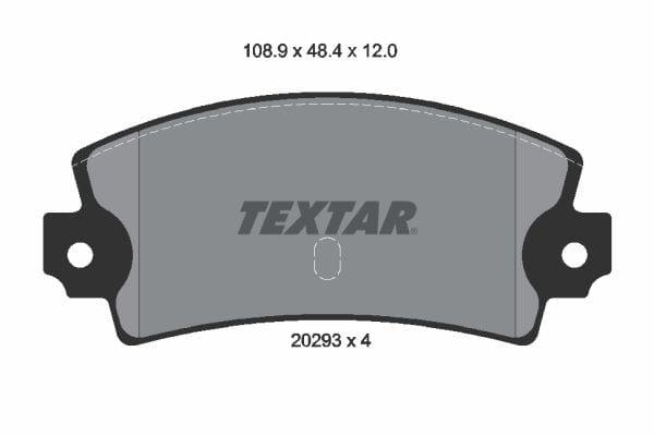 Textar Brake Pads Set Brake Pads Full Set Of 4 Rear 2029301 - image 4