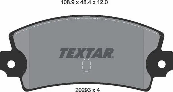 Textar Brake Pads Set Brake Pads Full Set Of 4 Rear 2029301 - image 5