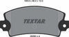 Textar Brake Pads Set Brake Pads Full Set Of 4 Rear 2029301 thumbnail