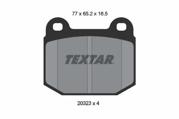 Textar Brake Pads Full Set Of 4 Front Rear 2032303 - image 4