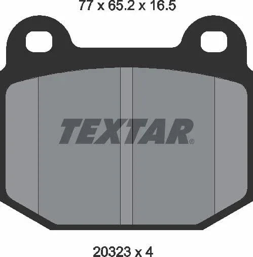 Textar Brake Pads Full Set Of 4 Front Rear 2032303 - image 5