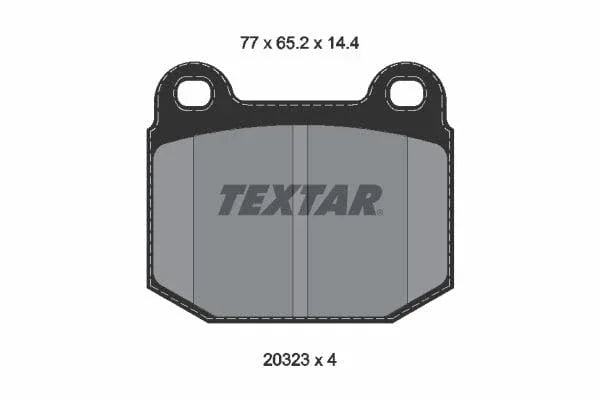 Textar Brake Pads Full Set Of 4 Front 2032306 - image 4
