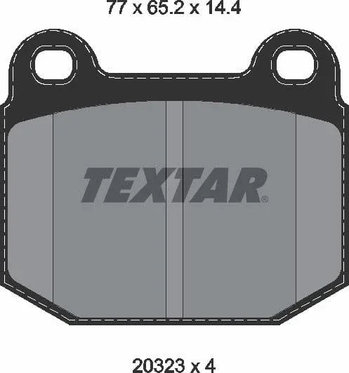 Textar Brake Pads Full Set Of 4 Front 2032306 - image 5