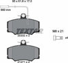 Textar Brake Pads Full Set Of 4 Front With Brake Caliper Screws 2033201 thumbnail