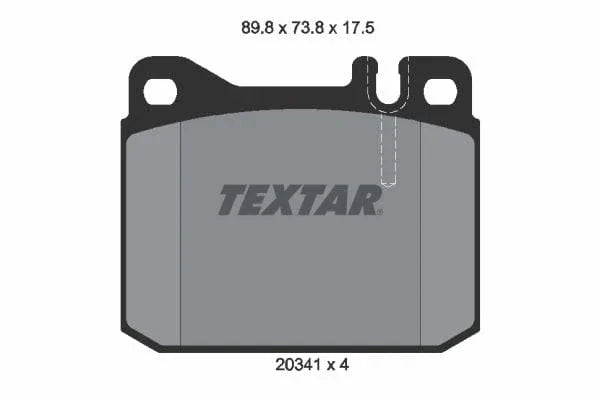 Textar Brake Pads Full Set Of 4 Front 2034110 - image 4
