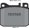 Textar Brake Pads Full Set Of 4 Front 2034110 thumbnail