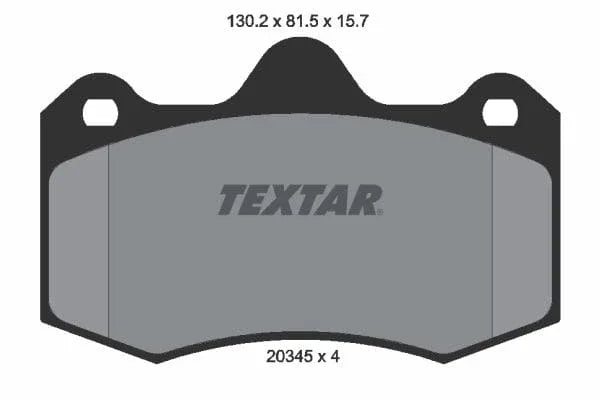 Textar Brake Pads Full Set Of 4 Front Without Accessories 2034503 - image 4