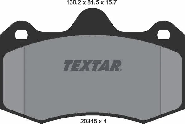 Textar Brake Pads Full Set Of 4 Front Without Accessories 2034503 - image 5