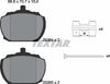 Textar Brake Pads Full Set Of 4 Front With Accessories 2036404 thumbnail
