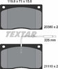 Textar Brake Pads Full Set Of 4 Front 2038002 thumbnail