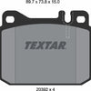Textar Brake Pads Full Set Of 4 Front 2039204 thumbnail