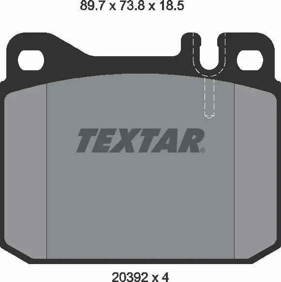 Textar Brake Pads Full Set Of 4 Front 2039213 - image 5