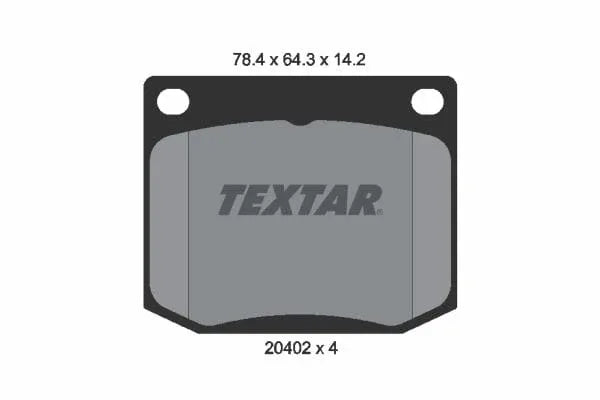 Textar Brake Pads Full Set Of 4 Front 2040201 - image 4