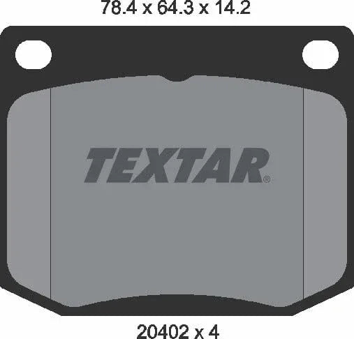 Textar Brake Pads Full Set Of 4 Front 2040201 - image 5