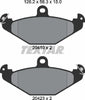 Textar Brake Pads Set Brake Pads Full Set Of 4 Rear 2041001 thumbnail