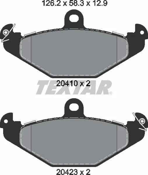 Textar Brake Pads Set Brake Pads Full Set Of 4 Rear 2041003 - image 5