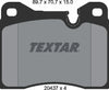 Textar Brake Pads Full Set Of 4 Front 2043703 thumbnail