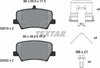 Textar Brake Pads Full Set Of 4 Rear With Brake Caliper Screws With Accessories 2051001 thumbnail