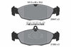Textar Brake Pads Full Set Of 4 Front Rear 2054701 thumbnail