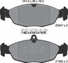 Textar Brake Pads Full Set Of 4 Front Rear 2054701 thumbnail