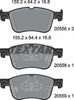 Textar Brake Pads Full Set Of 4 Front 2055601 thumbnail