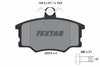 Textar Brake Pads Full Set Of 4 Front With Brake Caliper Screws 2057402 thumbnail