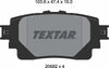 Textar Brake Pads Set Brake Pads Full Set Of 4 Rear 2058201 thumbnail